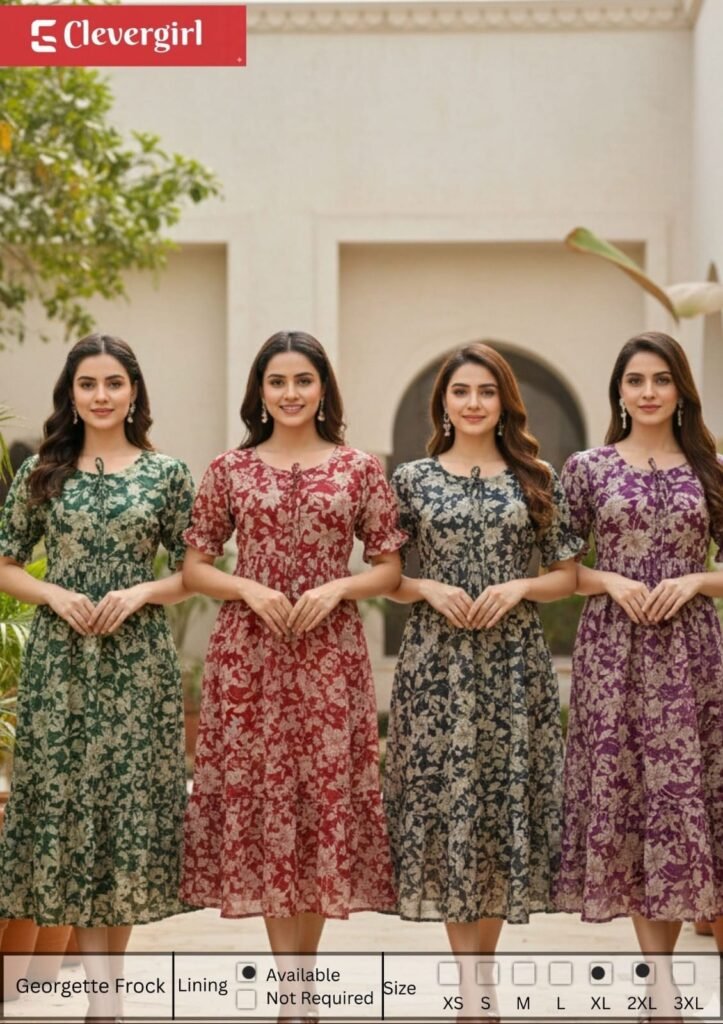 georgette anarkali frock style kurti supplier kerala tn Arjun Enterprises   Clever Girl Enterprises   Exclusive Manufacturers and Wholesalers Kurtis in Kerala