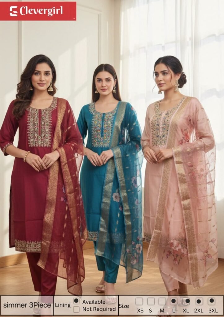 party wear ladies 3 piece set cotton designer kurti wholesale kerala tamil nadu Arjun Enterprises   Clever Girl Enterprises   Exclusive Manufacturers and Wholesalers Kurtis in Kerala