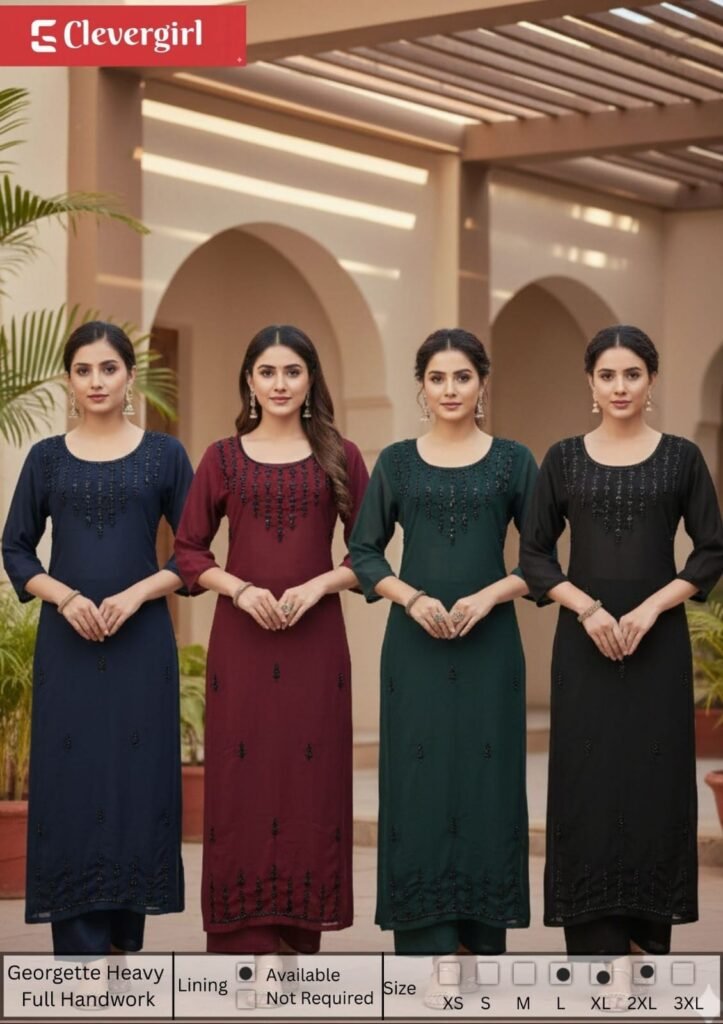 party wear machine beads embroidered ladies kurti wholesale india kerala tamil nadu Arjun Enterprises   Clever Girl Enterprises   Exclusive Manufacturers and Wholesalers Kurtis in Kerala