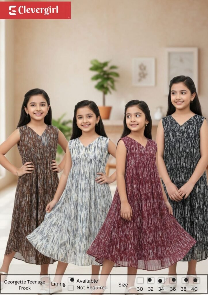 sleeveless alia cut kids frock budget friendly wholesale supplier india Arjun Enterprises   Clever Girl Enterprises   Exclusive Manufacturers and Wholesalers Kurtis in Kerala