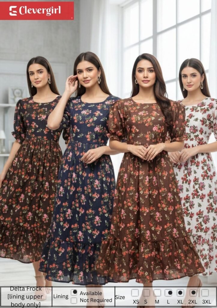 wrinkle rayon pleated frock ladies kurti wholesale supplier kerala tamil nadu Arjun Enterprises   Clever Girl Enterprises   Exclusive Manufacturers and Wholesalers Kurtis in Kerala